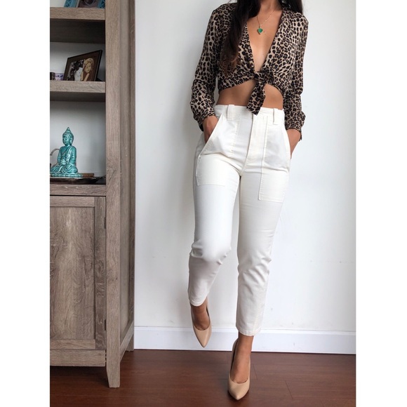 Vince Pants - NWT Vince High Rise Military pant in sheepskin 0